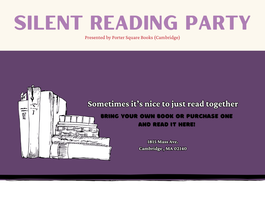 Cambridge Silent Reading Party at Porter Square Books